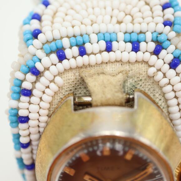 Vintage Timex Mechanical Womens Wind Up Watch Gold Bronze Tone w New Battery - Picture 9 of 16